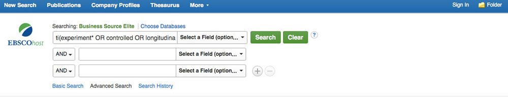 EBSCO filter